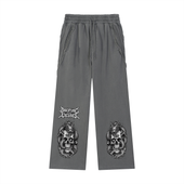 Ryū Skull Raw-Edge Sweatpants