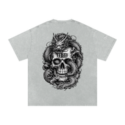 Dragon & Skull Oversized Tee