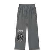 Ryū Skull Raw-Edge Sweatpants